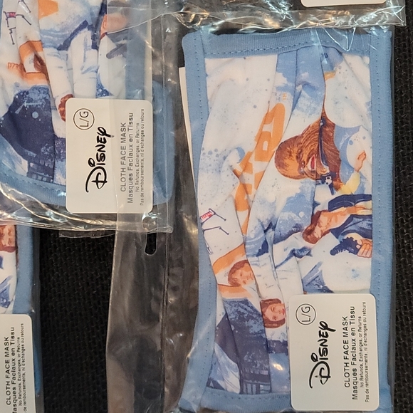 NEW DISNEY STAR WARS Leia & Chewbacca Cloth Face Mask, set of 5 - Picture 2 of 4